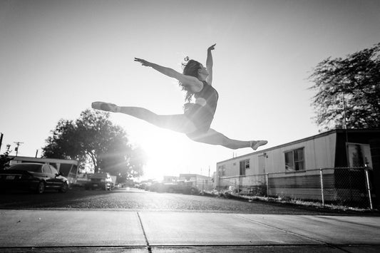 Woman doing gymnastics