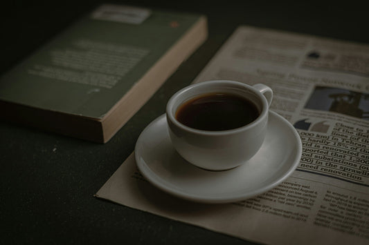 A cup of decaf coffee