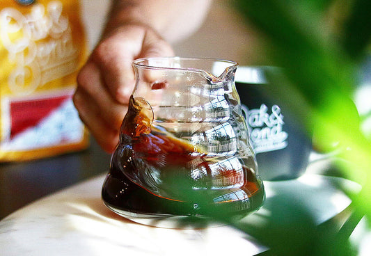 Decaf coffee in a coffee pot