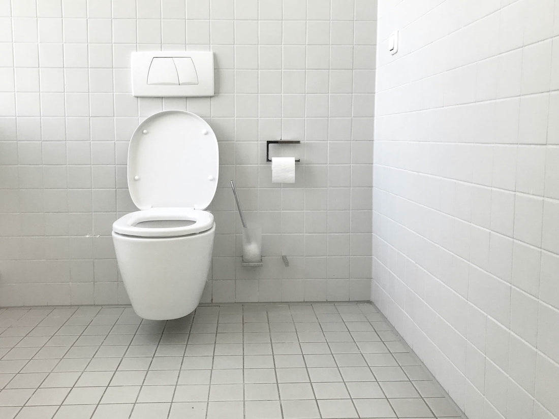 white toilet for decaf coffee shop