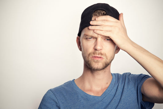 confused man about decaf coffee info