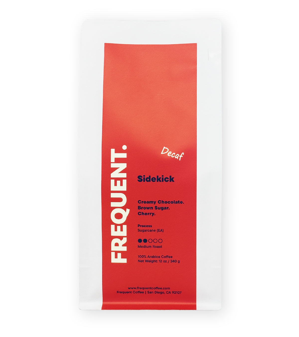 Sidekick decaf coffee from Frequent Coffee